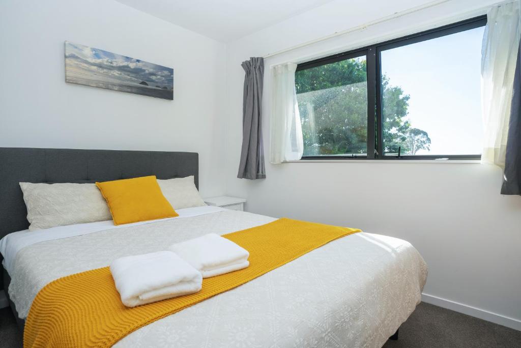 Postel nebo postele na pokoji v ubytování Yates Park Motel