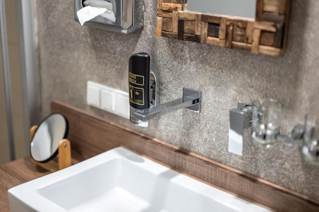 Koupelna v ubytování Hotel Goldene Steig