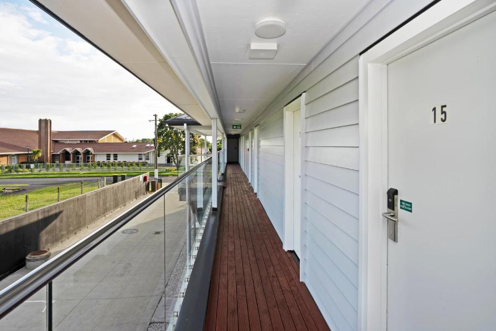 Balkón nebo terasa v ubytování Yates Park Motel