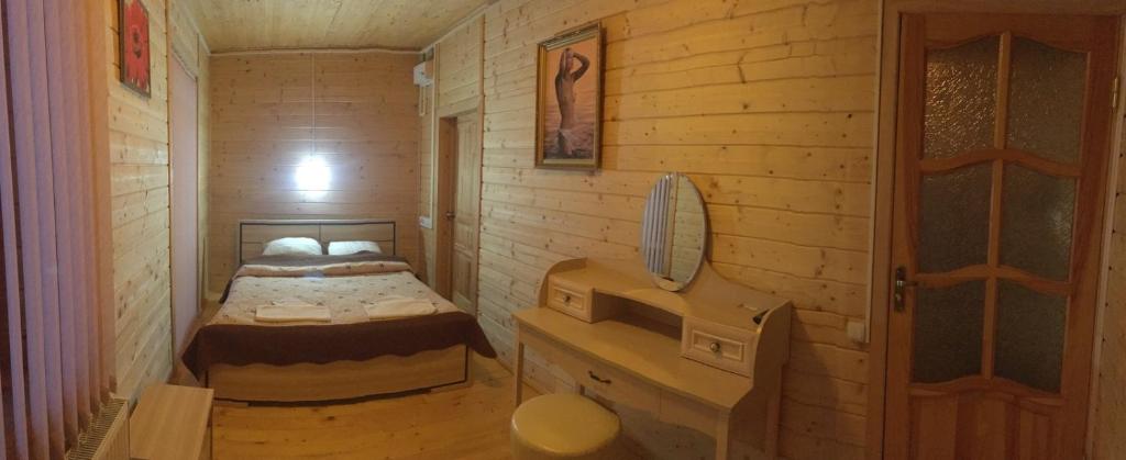 Postel nebo postele na pokoji v ubytování хостел Галіція