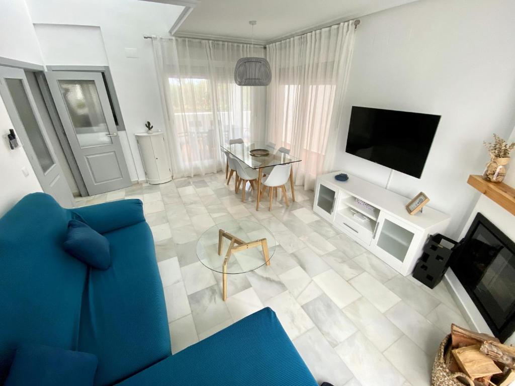 Televízia a/alebo spoločenská miestnosť v ubytovaní CASA PARAISO DEL SUR - Gran casa independiente de Lujo con amplias terrazas