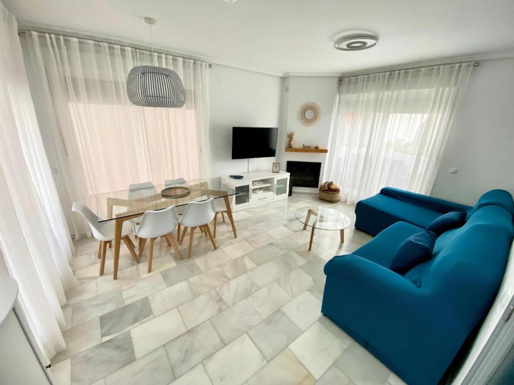 Televízia a/alebo spoločenská miestnosť v ubytovaní CASA PARAISO DEL SUR - Gran casa independiente de Lujo con amplias terrazas