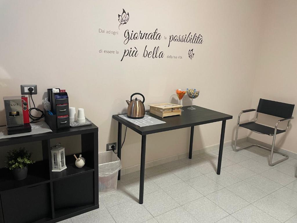 Příslušenství pro přípravu čaje a kávy v ubytování Gianturco Bed and Breakfast