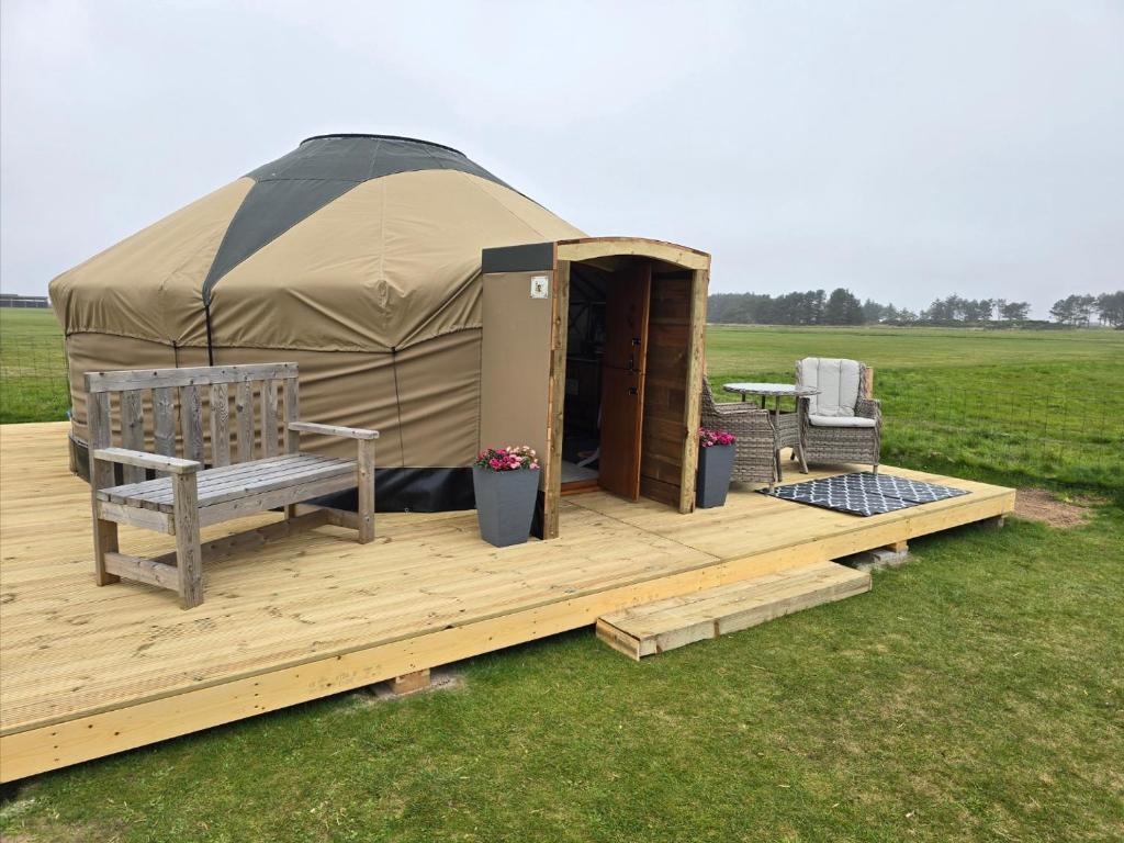 Foto sihtkohas Dornoch asuva majutusasutuse Rainbow's End Yurts galeriist