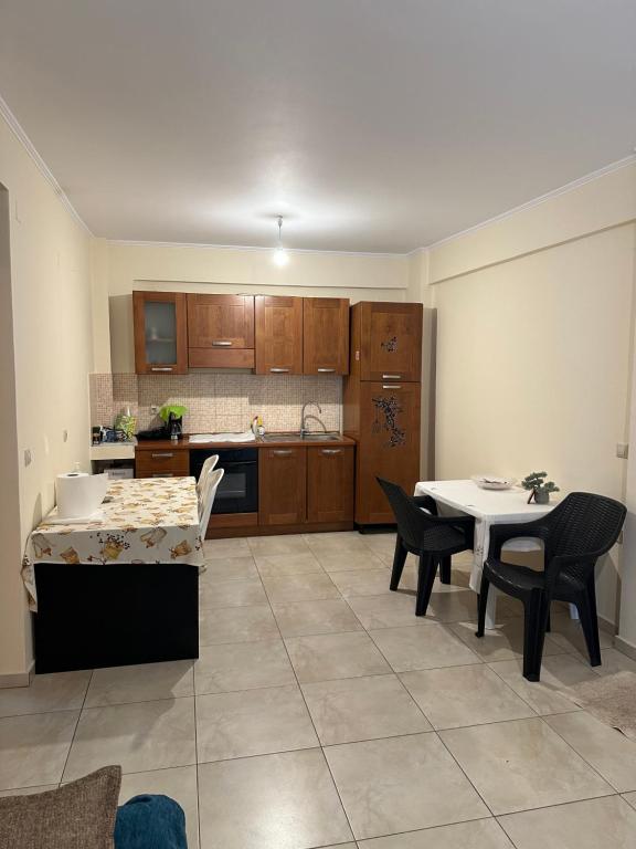 Kuchyň nebo kuchyňský kout v ubytování Green House Messini