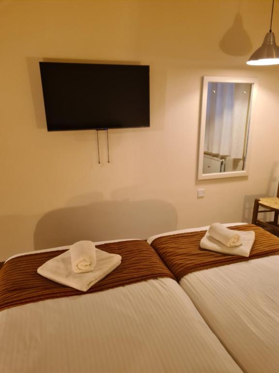 TV a/nebo společenská místnost v ubytování Jubilee Hotel Troodos