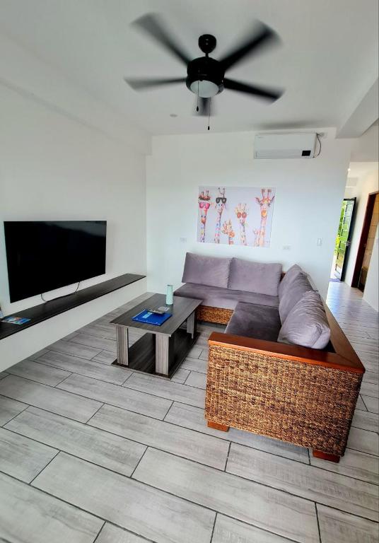 TV a/nebo společenská místnost v ubytování Tablas Seaview Homestay