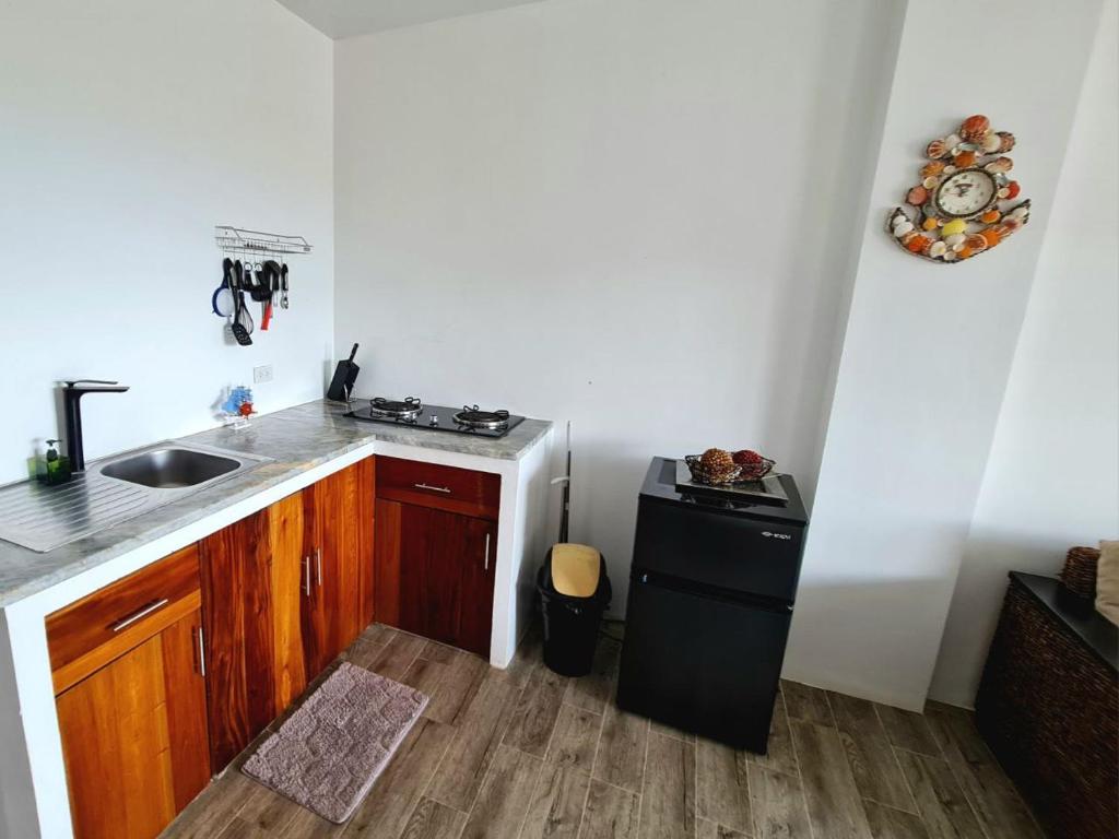 Kuchyň nebo kuchyňský kout v ubytování Tablas Seaview Homestay