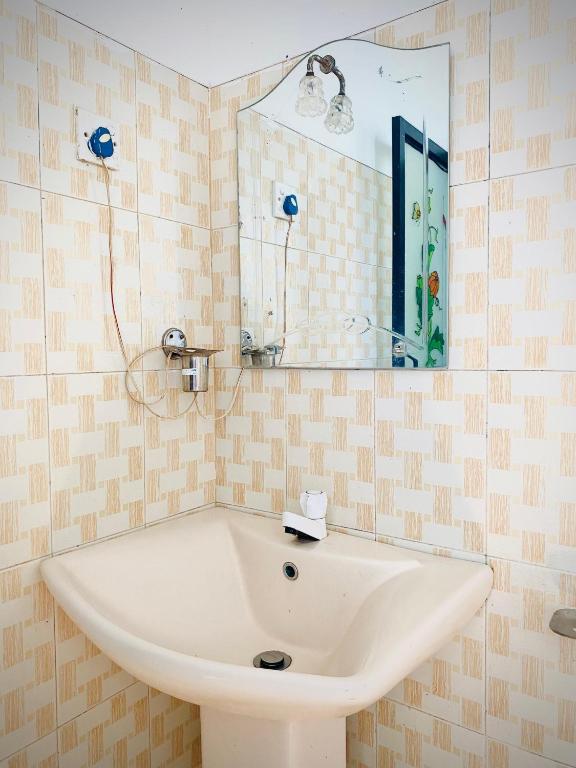 Koupelna v ubytování Miringa homestay