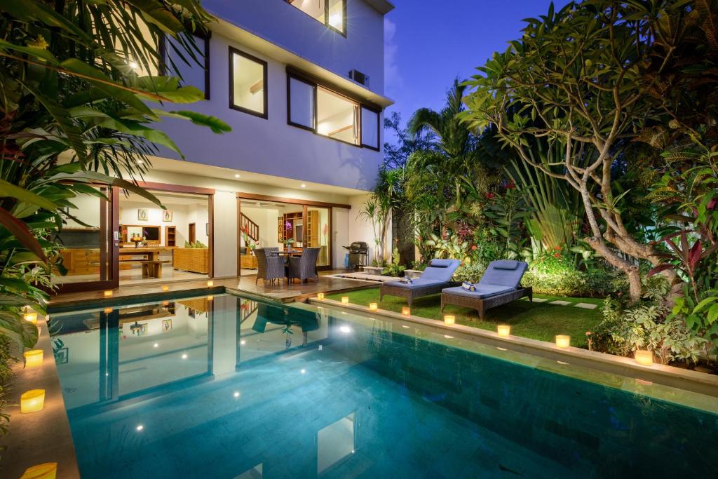 an image of a swimming pool in a house at Echo Beach Townhouses in Canggu