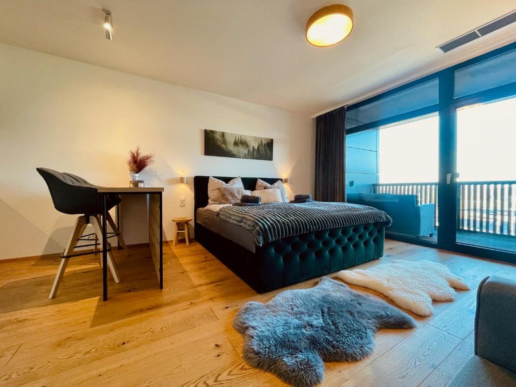 Postel nebo postele na pokoji v ubytování Tee House - Forest Apartment Čeladná