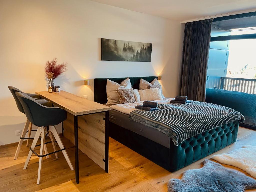 Postel nebo postele na pokoji v ubytování Tee House - Forest Apartment Čeladná