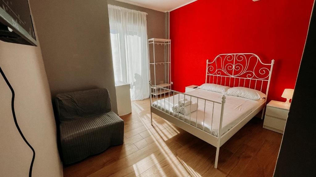Postel nebo postele na pokoji v ubytování Bella Mare Suites - Formia