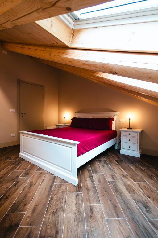 Postel nebo postele na pokoji v ubytování Albergo del Bramante