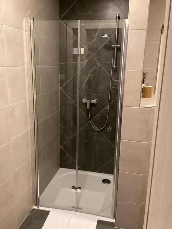 Koupelna v ubytování Apartmány Ořechovka Wellness