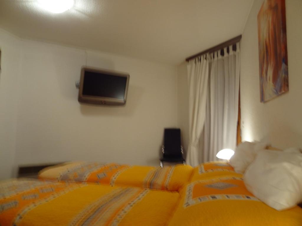 Postel nebo postele na pokoji v ubytování Haus Sarah