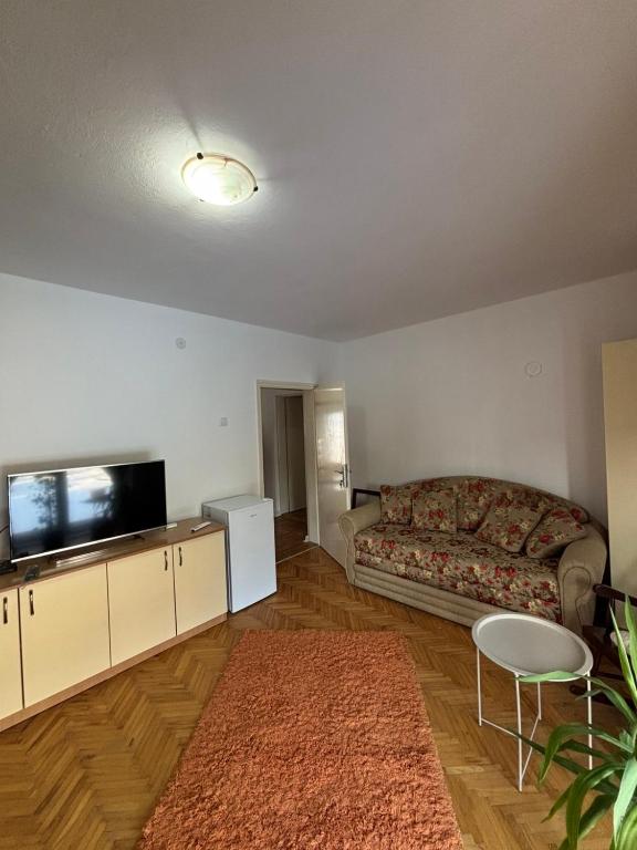 TV a/nebo společenská místnost v ubytování Apartmani IDILA