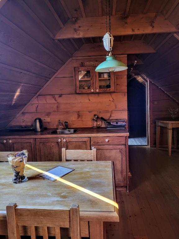 Kuchyň nebo kuchyňský kout v ubytování Apartmány Červený Dvůr