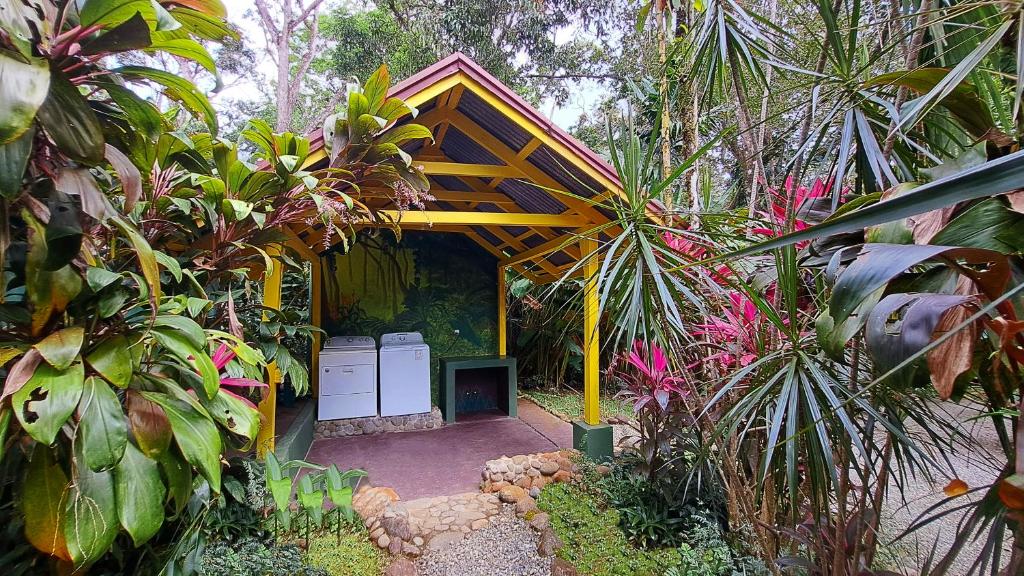 Zahrada ubytování Cabinas Costa Tropicana