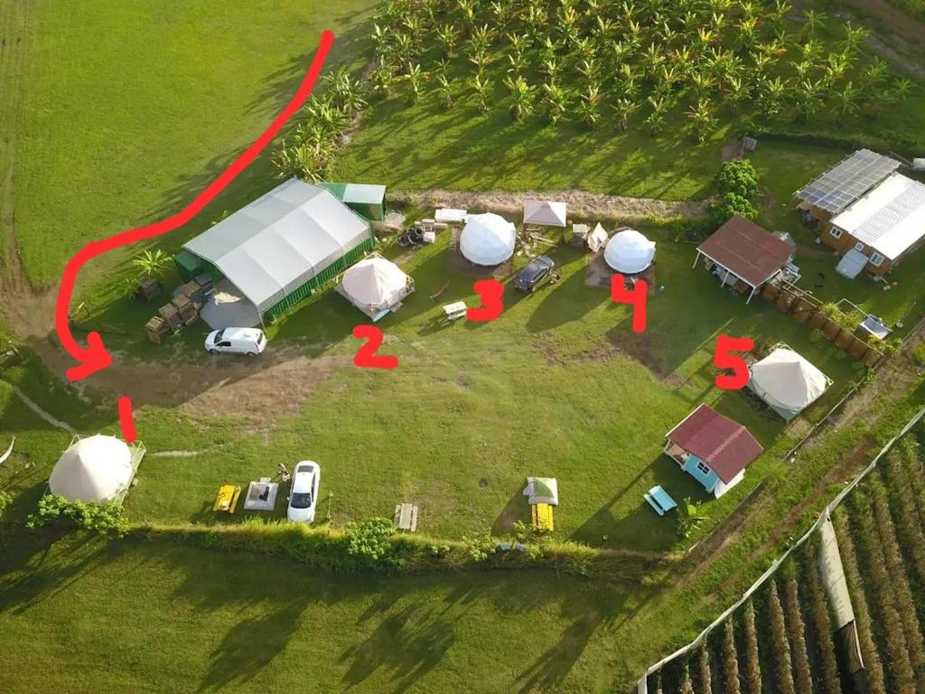North Shore Glamping Camping Laie, Oahu, Hawaii - Tent