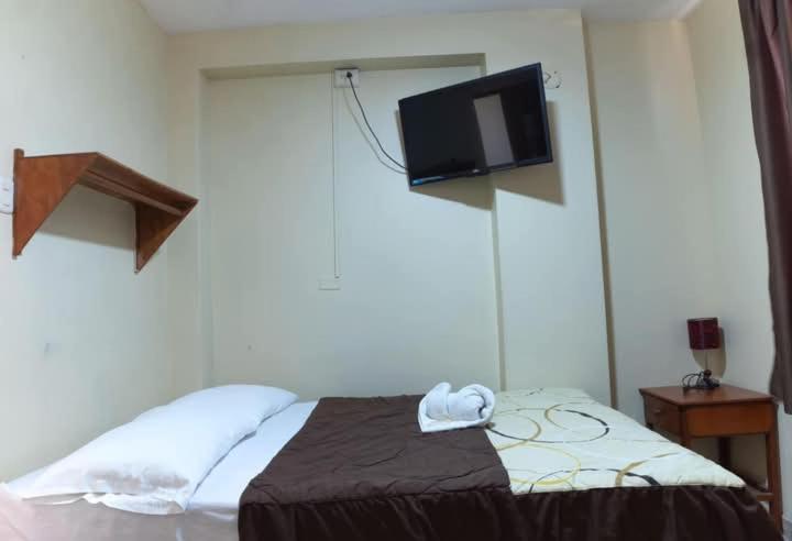 Postel nebo postele na pokoji v ubytování Hotel Santa Lucia - Oficial
