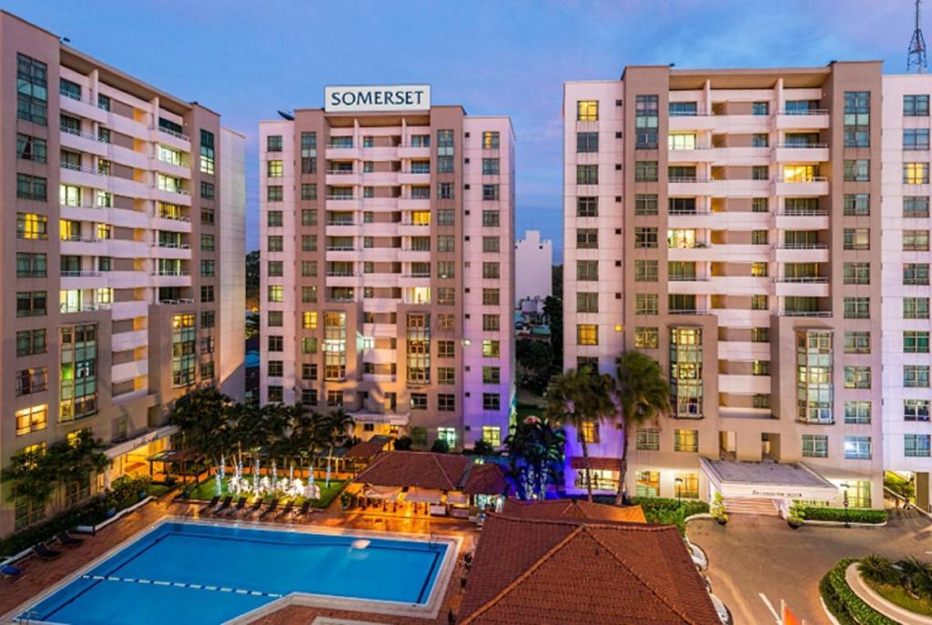 Bazén v ubytování Somerset Ho Chi Minh City nebo v jeho okolí
