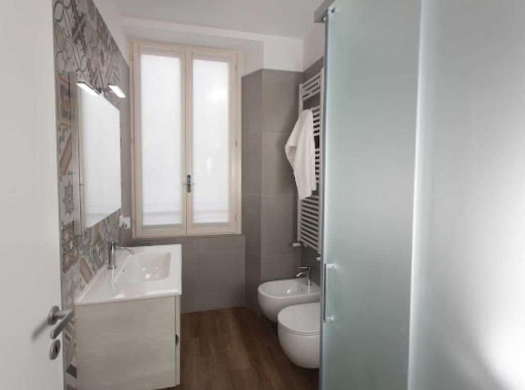Koupelna v ubytování Max Rooms Bergamo