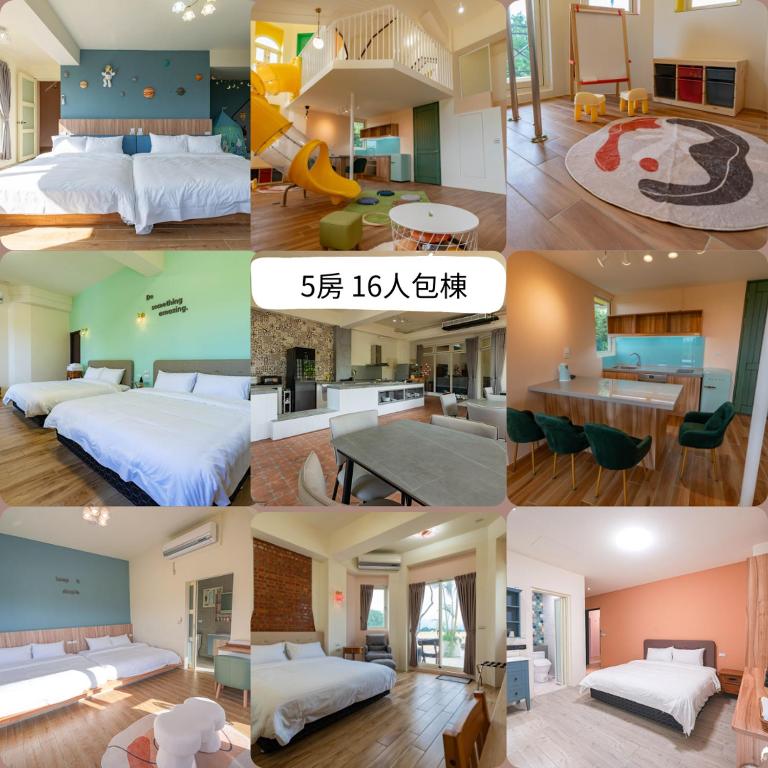 Postel nebo postele na pokoji v ubytování Magi Castle Family B&B