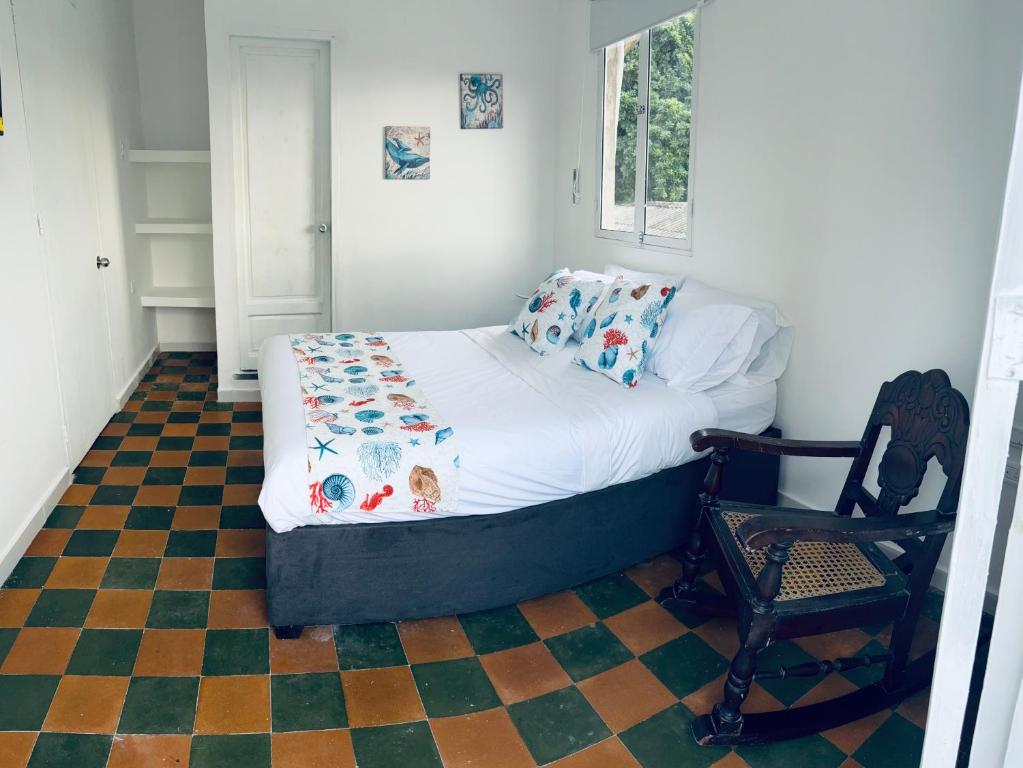 Voodi või voodid majutusasutuse Casa Turbay toas