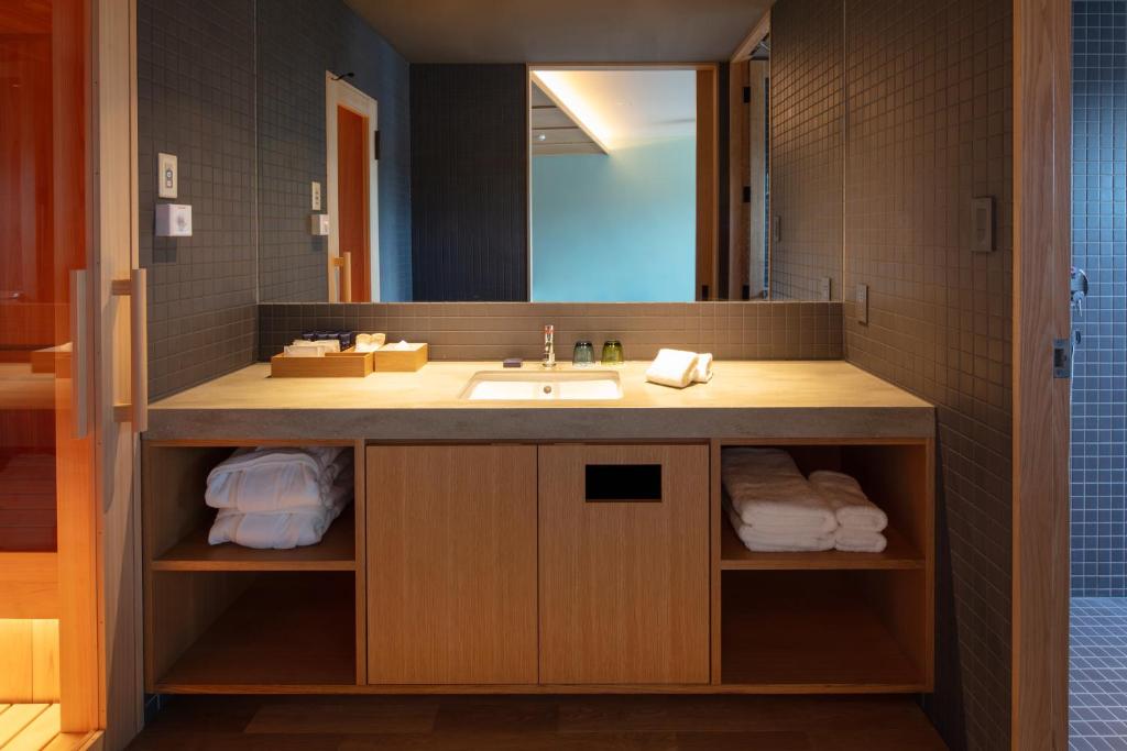 Koupelna v ubytování HOTEL AO Kanazawa