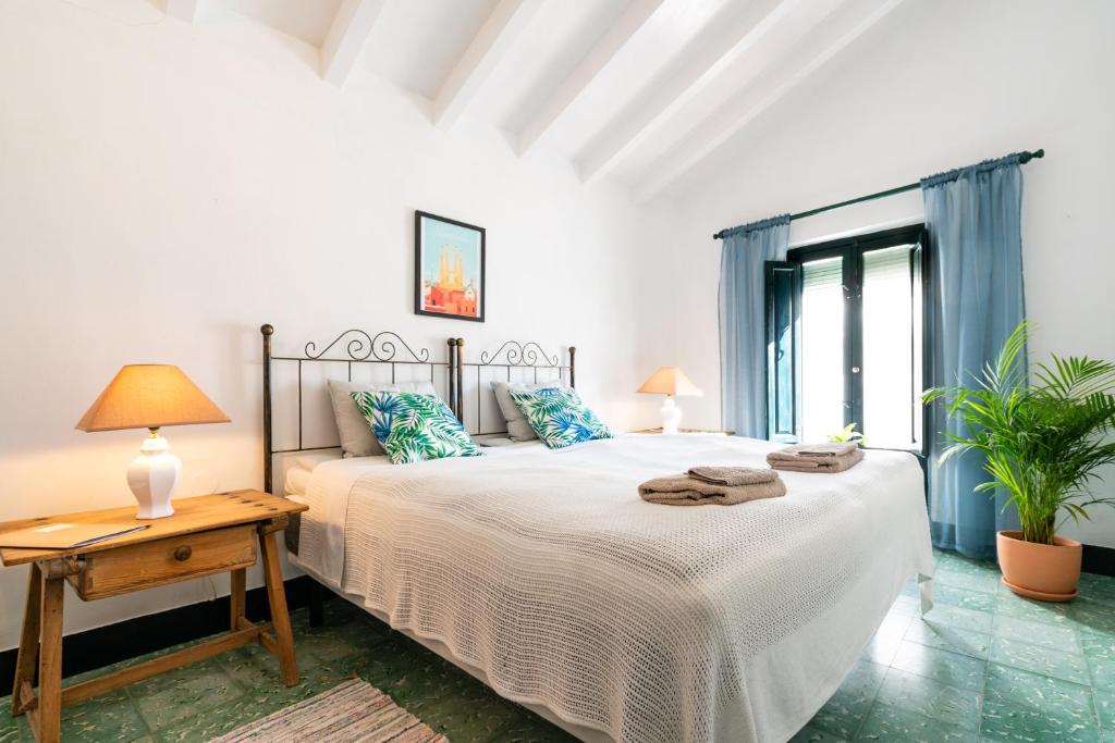 Cama o camas de una habitación en Limonero bnb