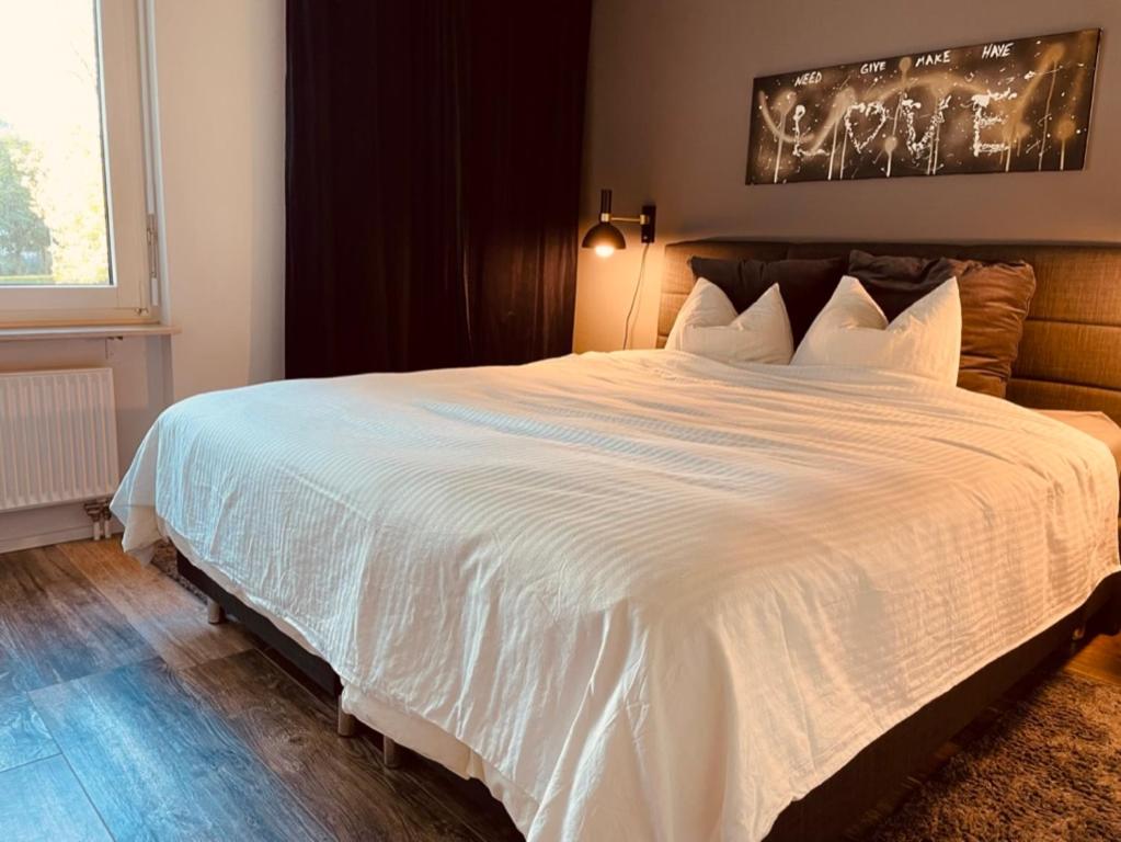 Postel nebo postele na pokoji v ubytování Modern apartment in top location