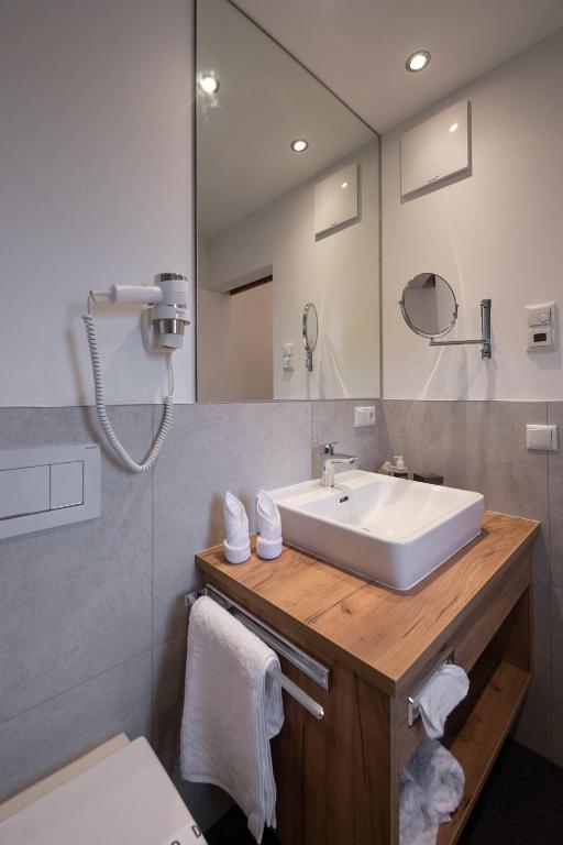 Koupelna v ubytování Thurners Boutique Hotel