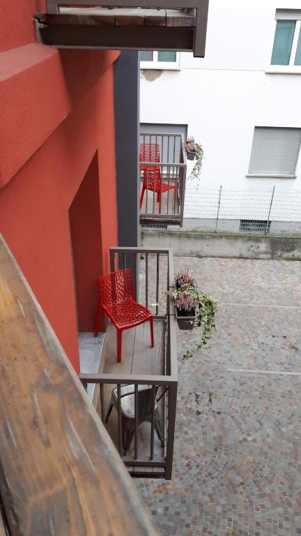Balkón nebo terasa v ubytování B&B Corte Rossa