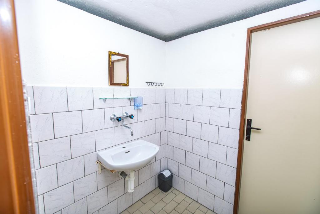 Koupelna v ubytování Ubytovanie AJKA