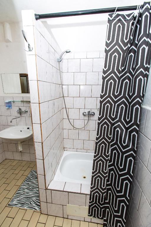 Koupelna v ubytování Ubytovanie AJKA