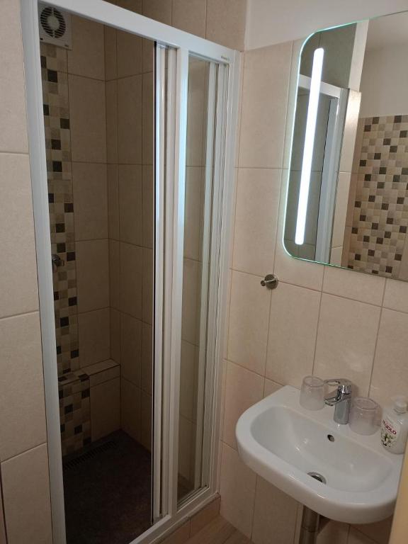 Koupelna v ubytování Motel Oseček