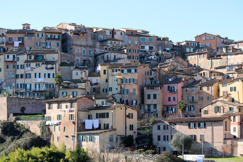 A general view of Siena or a view of the city taken from a panziókat