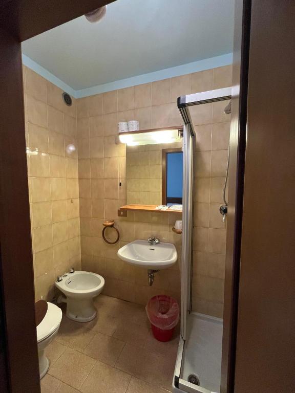 Koupelna v ubytování Hotel Isabel