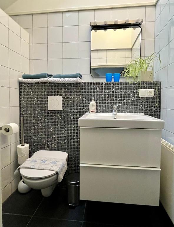 Koupelna v ubytování B&B Vloedlijn Texel