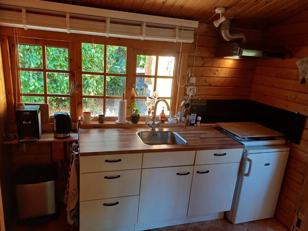 Kuchyň nebo kuchyňský kout v ubytování Hoenderhof