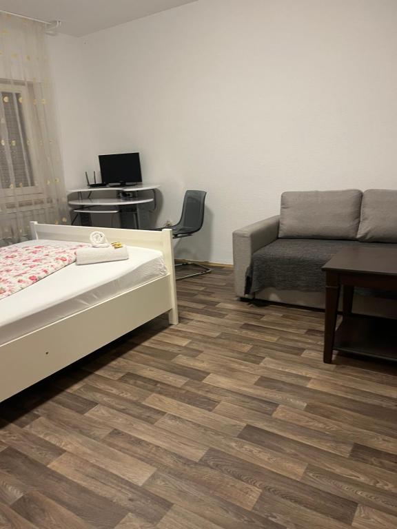 Postel nebo postele na pokoji v ubytování Ferienwohnung Schwetzingen