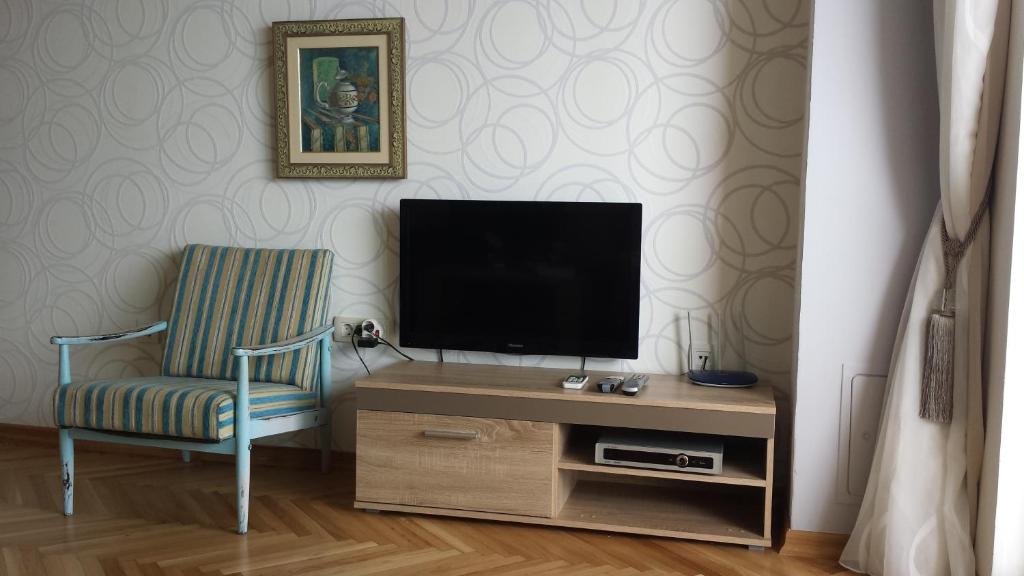 TV a/nebo společenská místnost v ubytování Apartments Inspiration