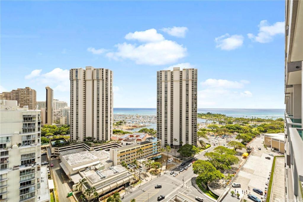 Nespecifikovaný výhled na destinaci Honolulu nebo výhled na město při pohledu z penzionu – hostince