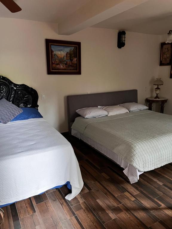 Postel nebo postele na pokoji v ubytování Hotel River Blue