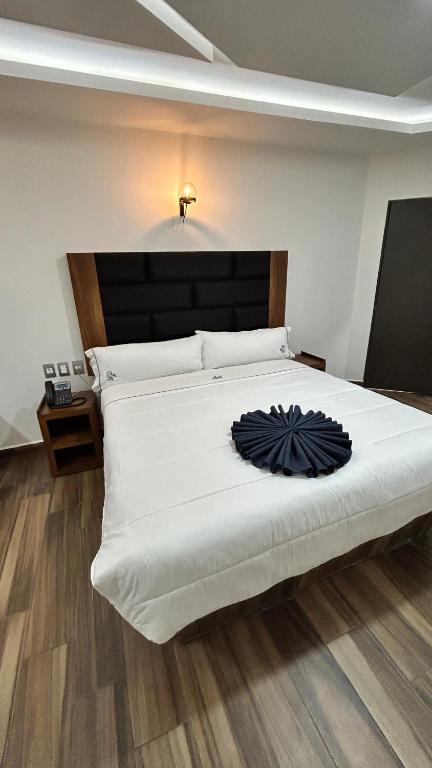 Postel nebo postele na pokoji v ubytování Hotel ANB Aeropuerto Guadalajara