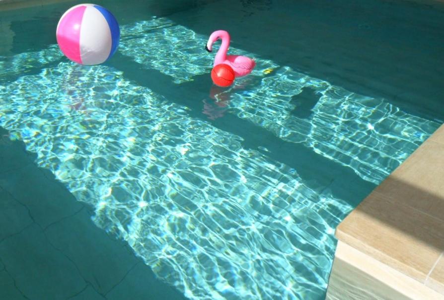 - une piscine avec 2 jouets dans l'eau dans l'établissement Villa la Câline, à Maillane