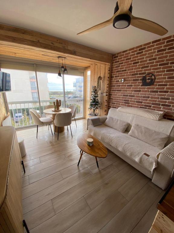 Χώρος καθιστικού στο Beach Loft 4 pers