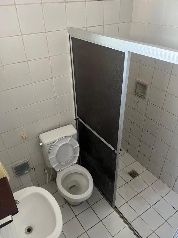 Koupelna v ubytování Calango Hostel