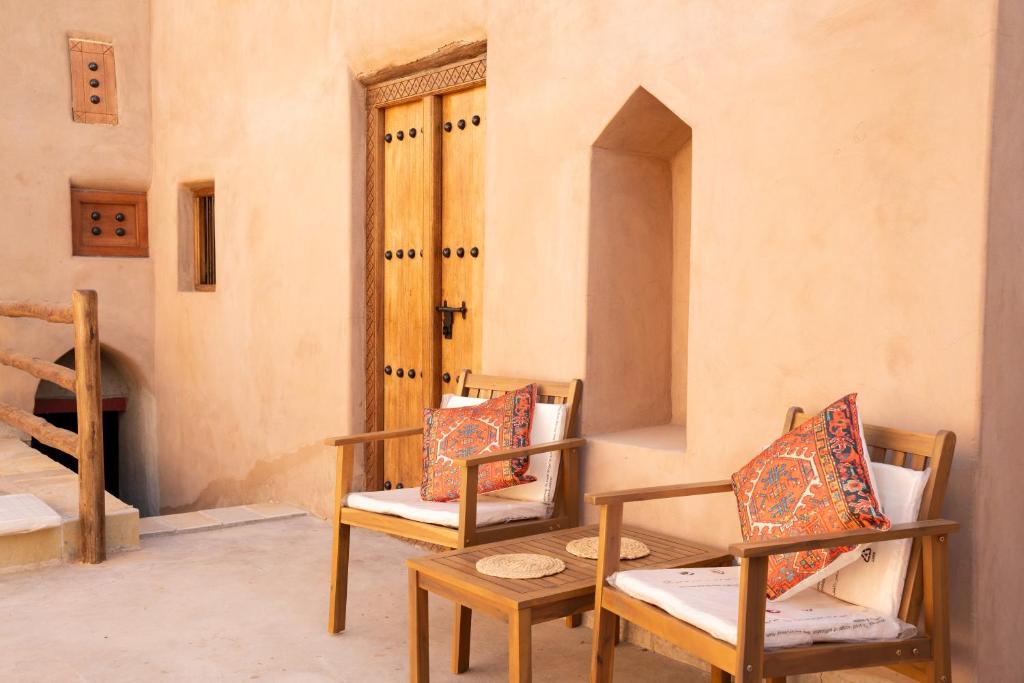 Posezení v ubytování Nomad Inn Nizwa